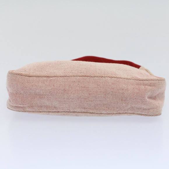 PRADA Hand Bag Canvas Gray Red Auth bs9757 - Picture 5 of 16